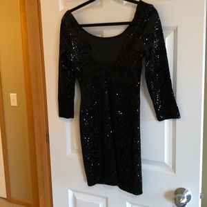 NWOT sequin/velvet cocktail evening dress